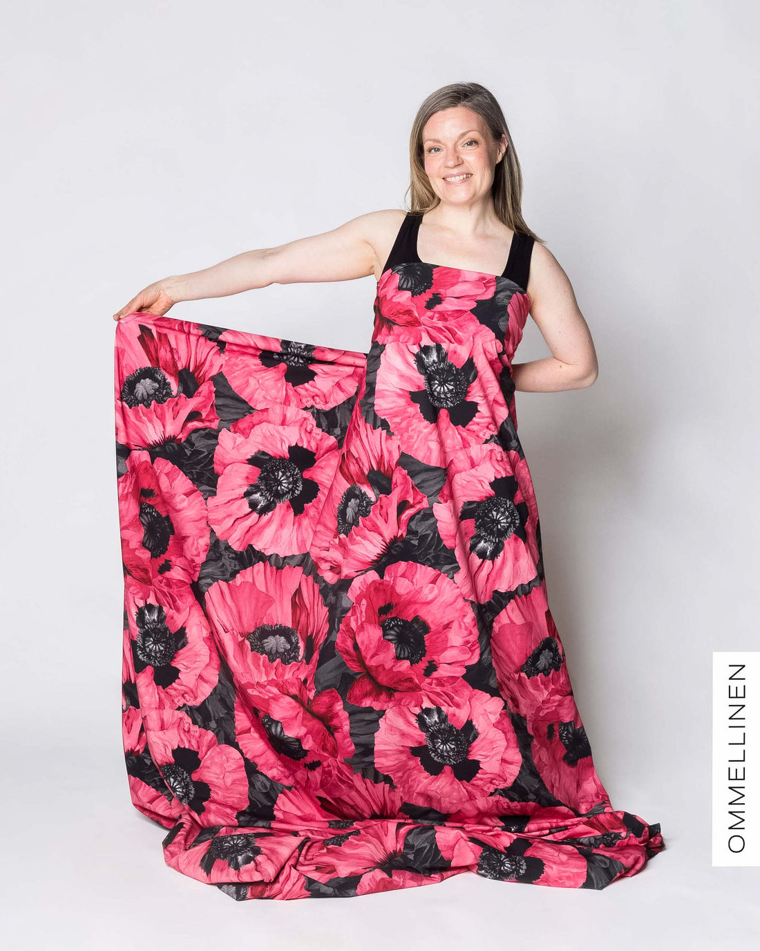 Jersey - PRE-CUT, Tuulenkukka - pink