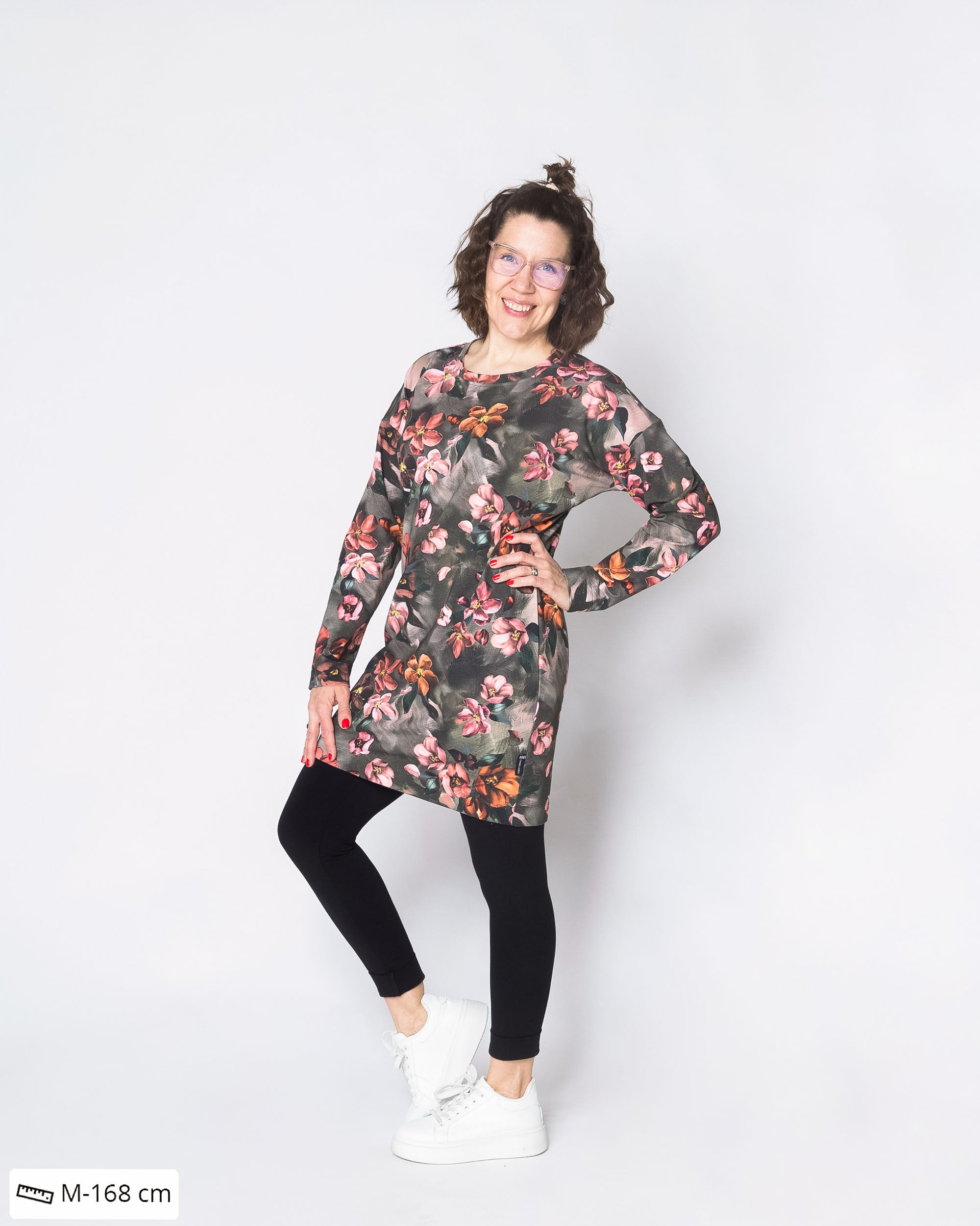 LEMPI tunic, Omenankukkia - copper