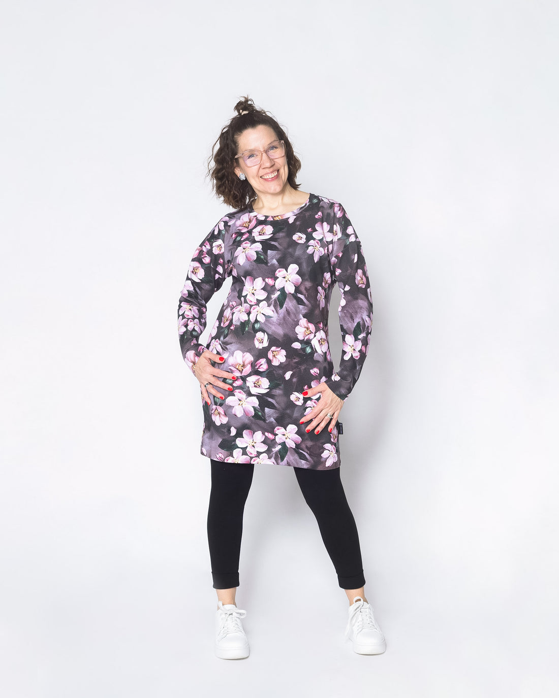 WHOOPS! LEMPI tunic, Omenankukkia - rose - XS