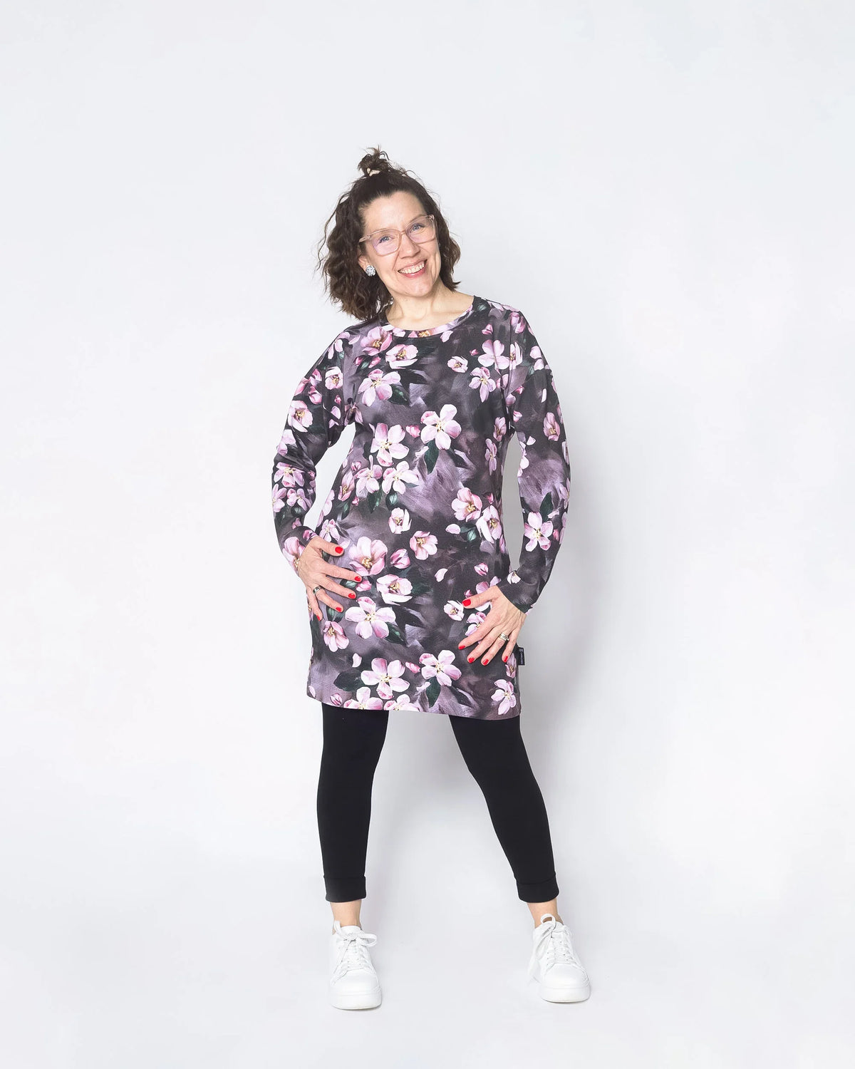 WHOOPS! LEMPI tunic, Omenankukkia - rose - XS