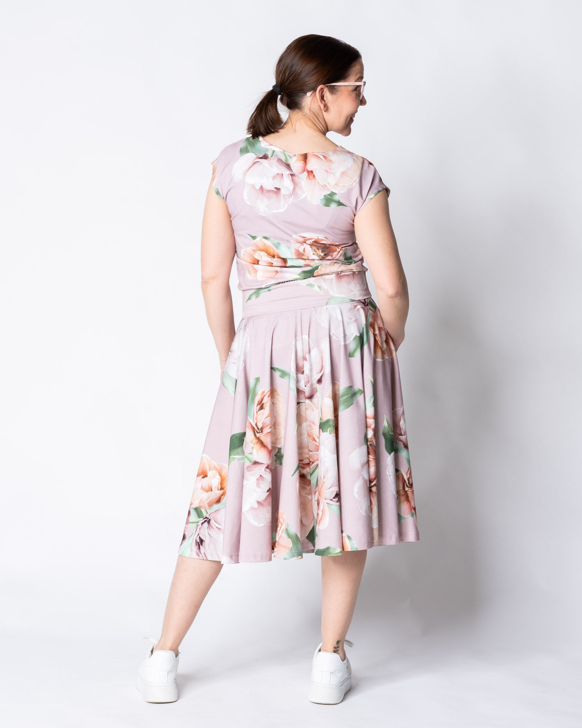 BELL skirt, La Belle continuous - old rose