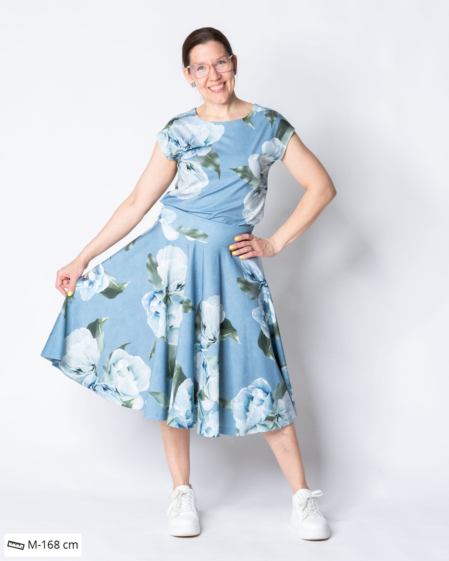 WHOOPS! BELL skirt, La Belle continuous - light blue - M