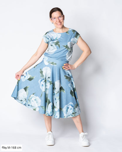 WHOOPS! BELL skirt, La Belle continuous - light blue - M