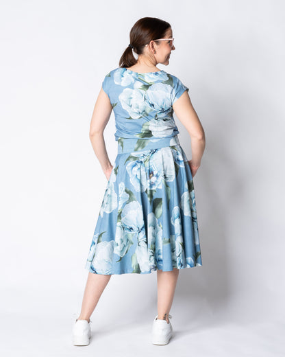 WHOOPS! BELL skirt, La Belle continuous - light blue - M
