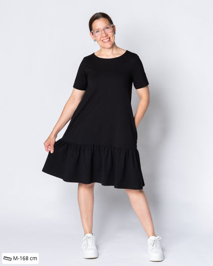 FRILLA dress - short, black