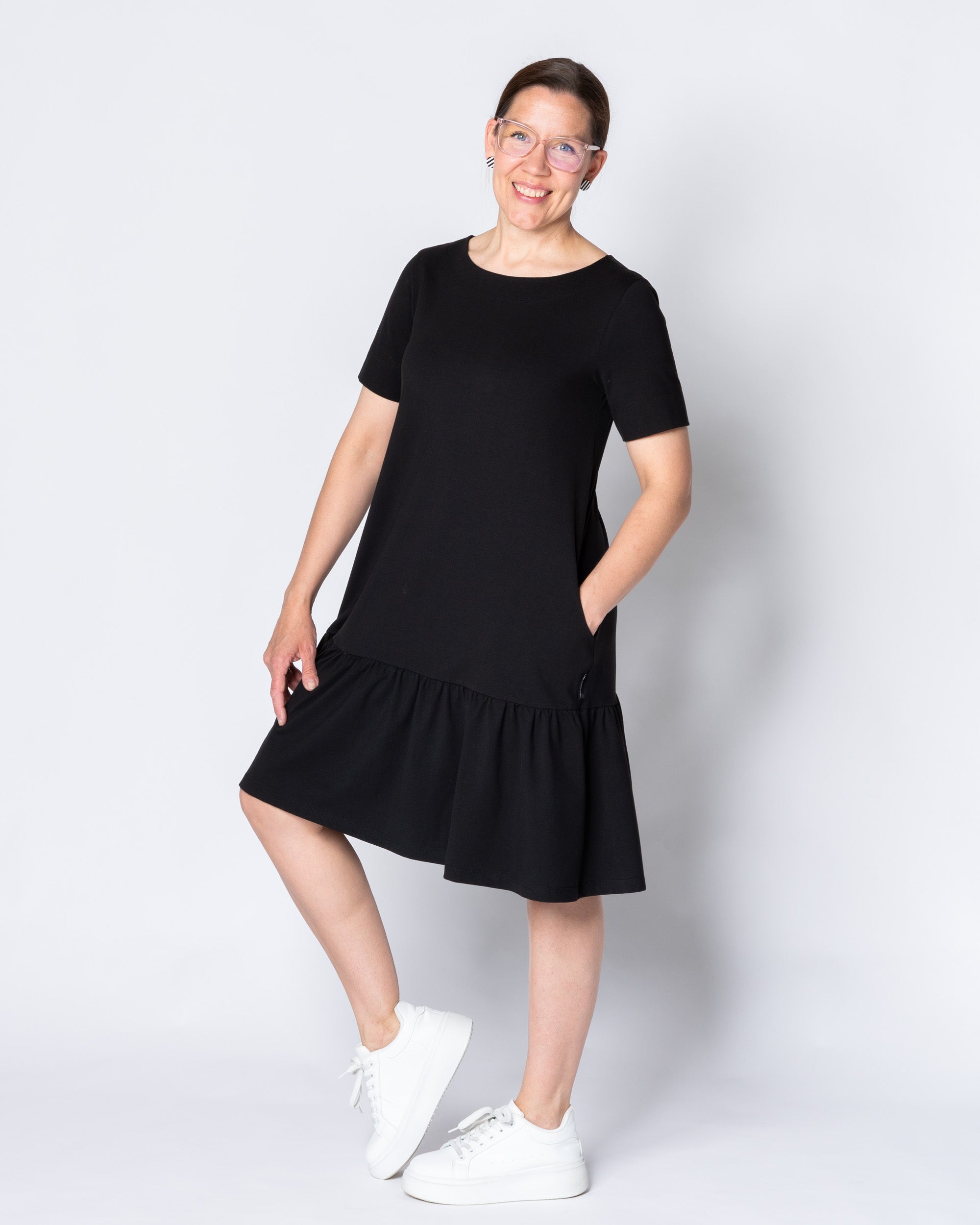 FRILLA dress - short, black