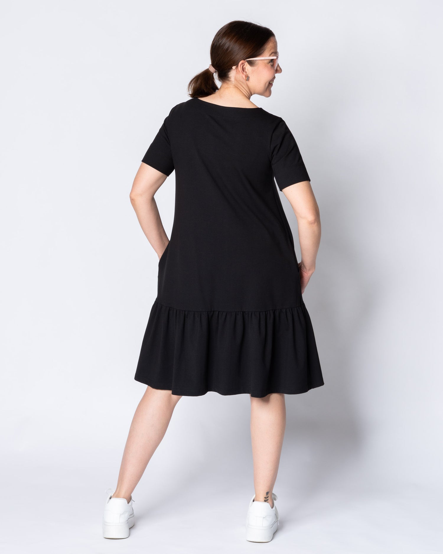 FRILLA dress - short, black