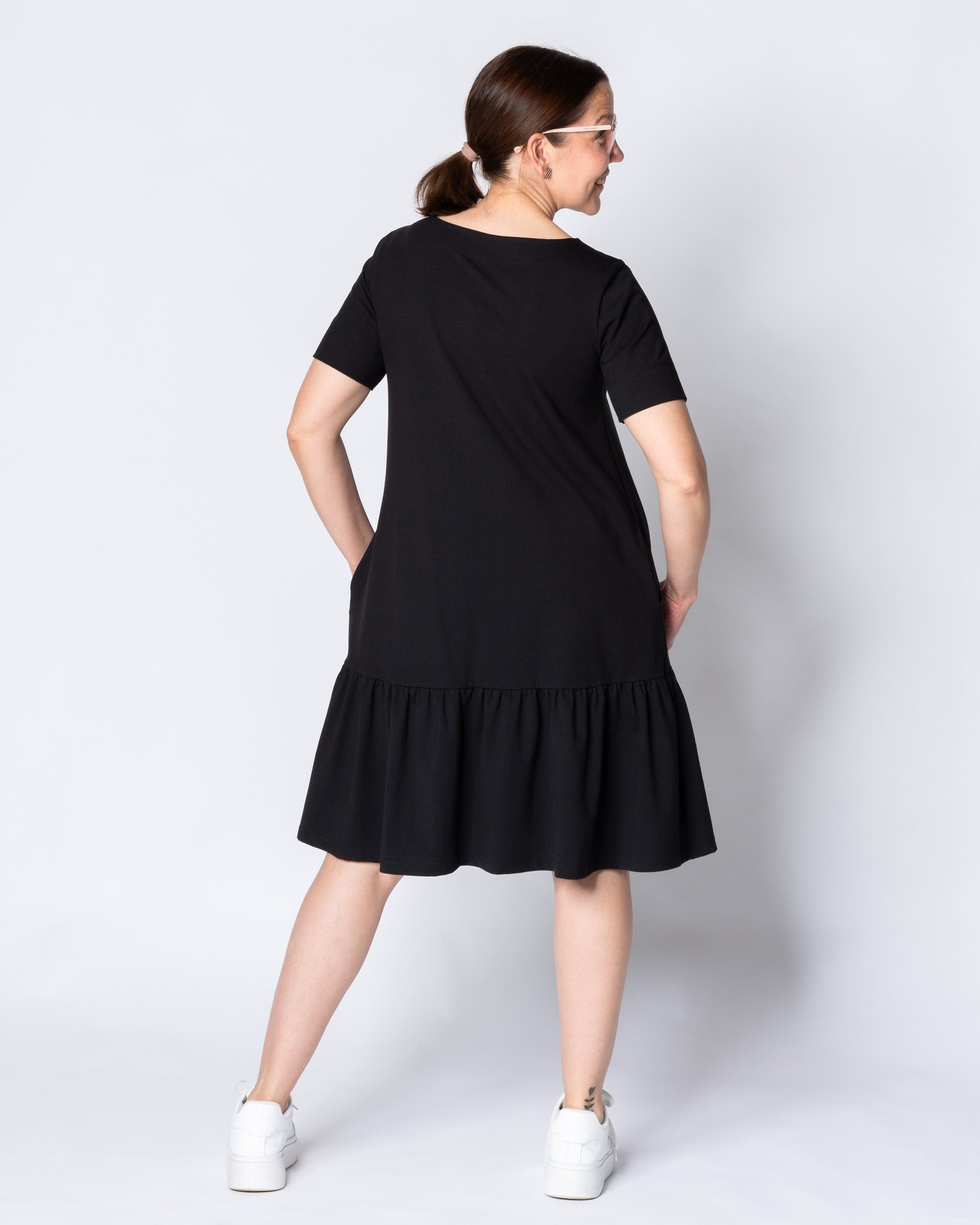 FRILLA dress - short, black