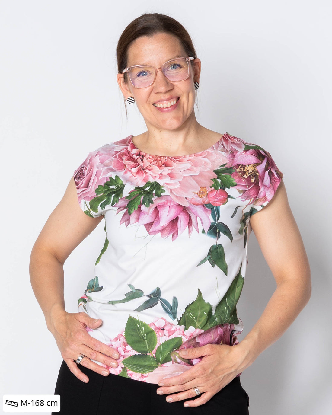 LEMPI t-shirt, Kukkakimppu - white