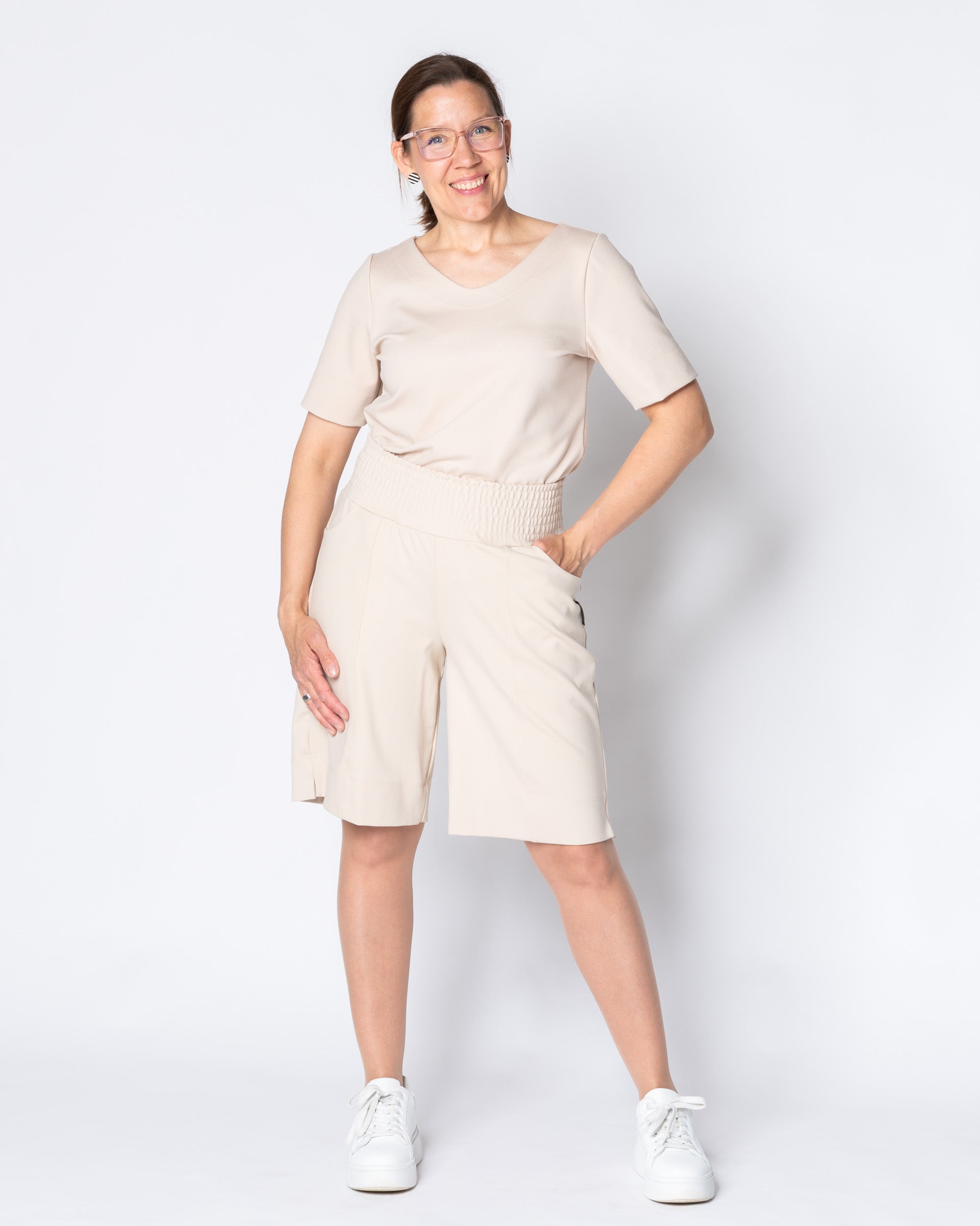 LEMPI shorts, champagne