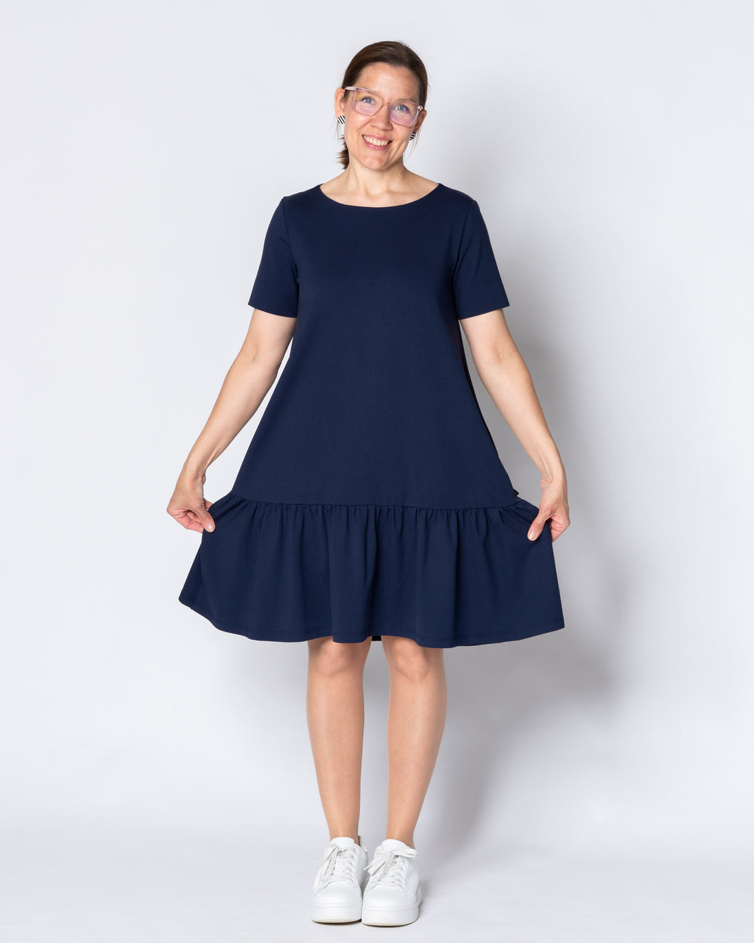 FRILLA dress - short, blue