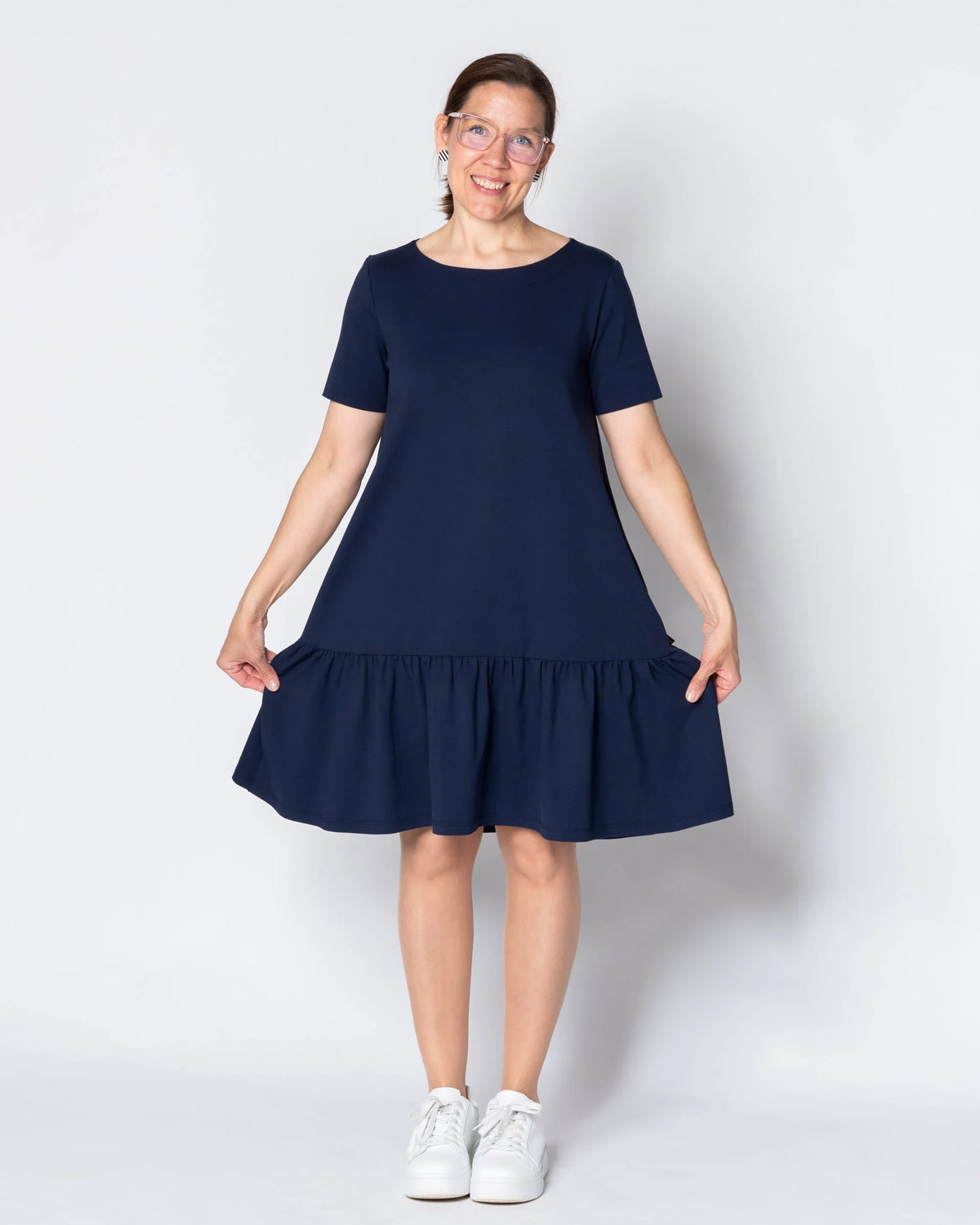 FRILLA dress - short, blue