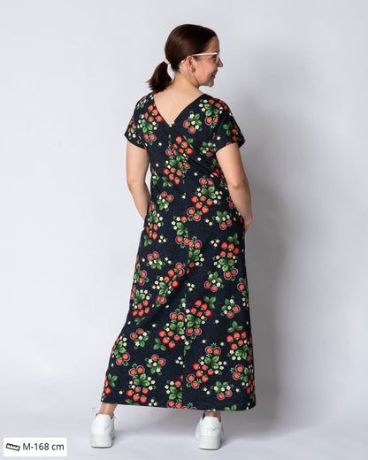 RENTO dress, Mansikka - black