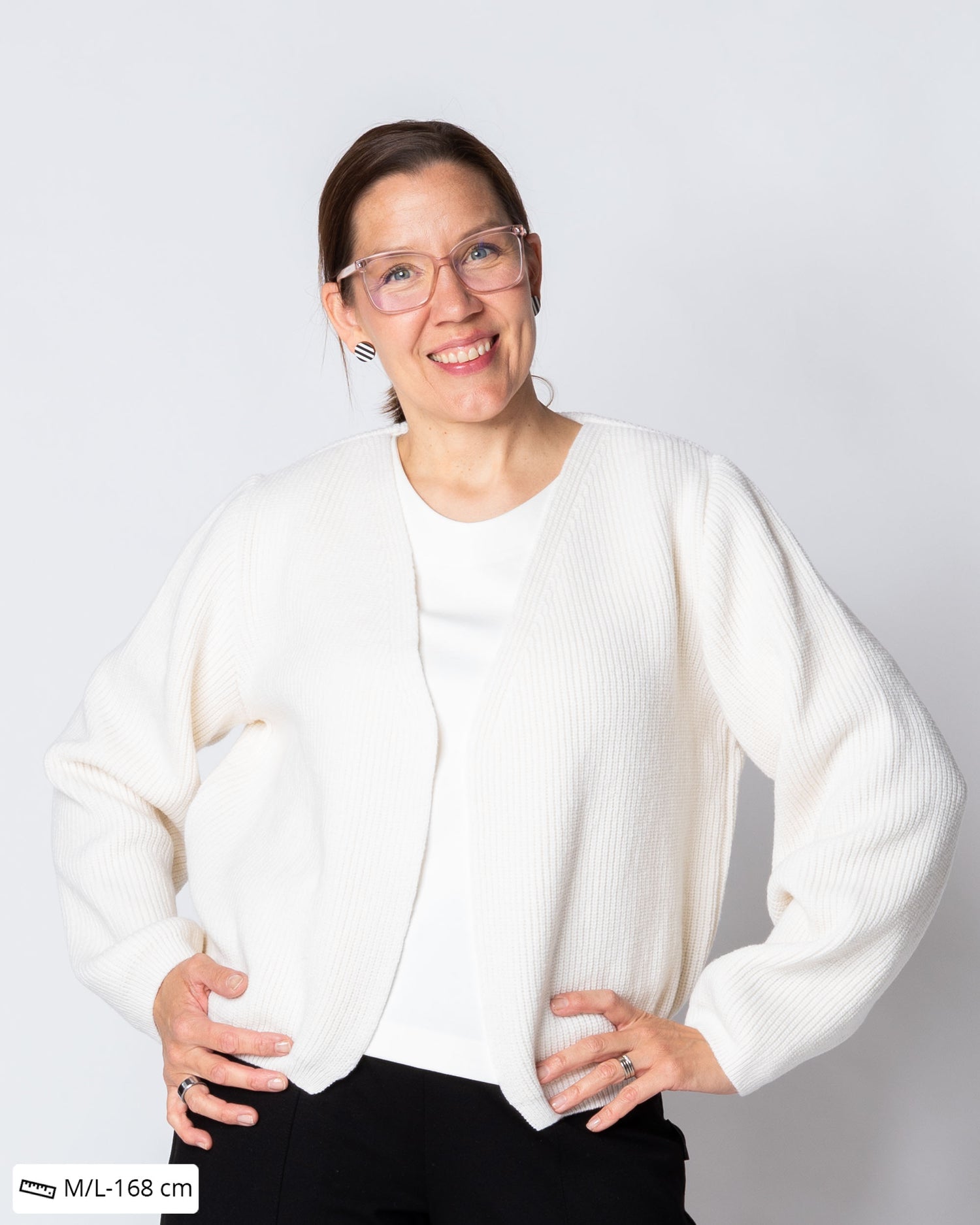 NEULE cardigan - merino, off-white