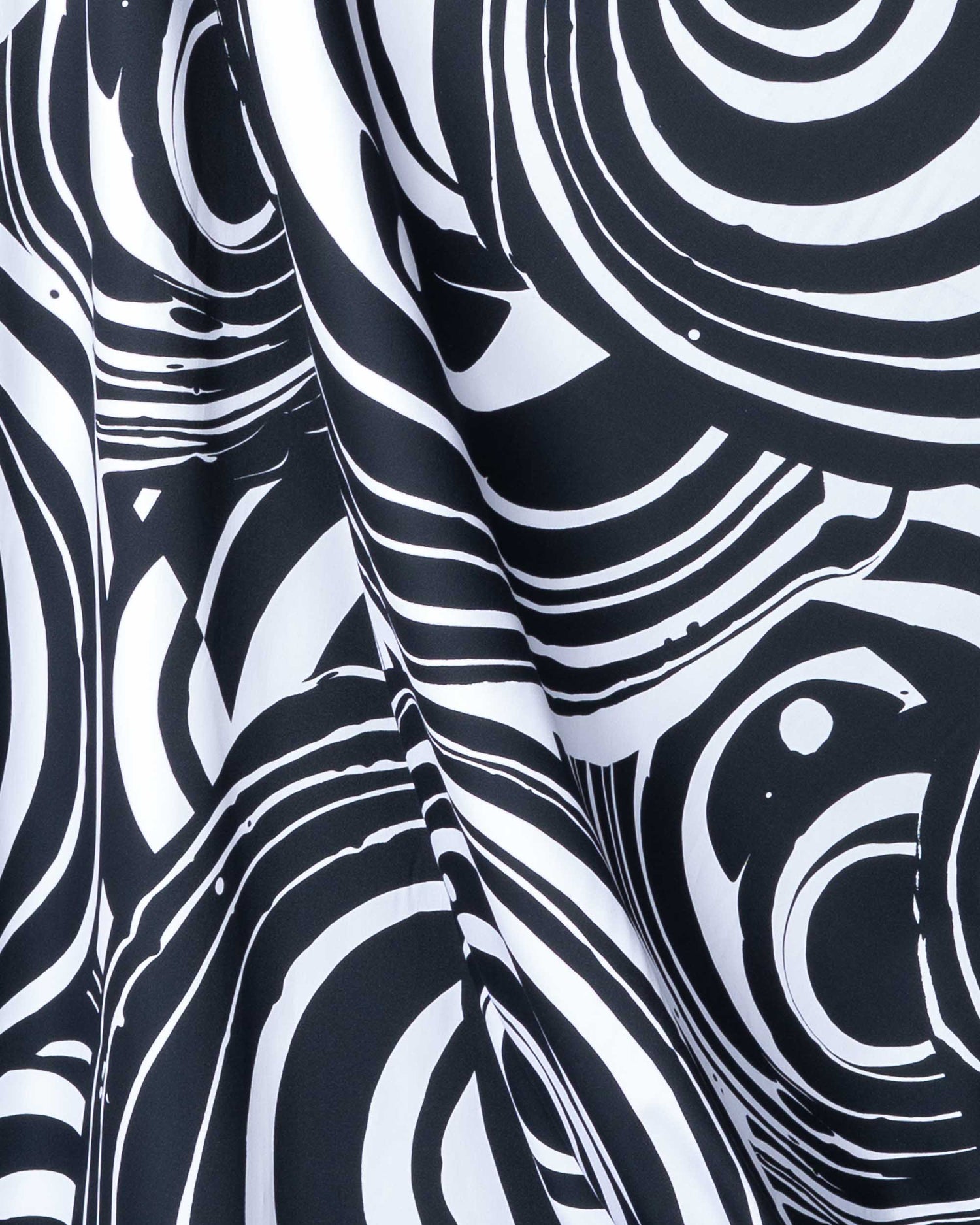 Cotton satin, Ellipsi - black