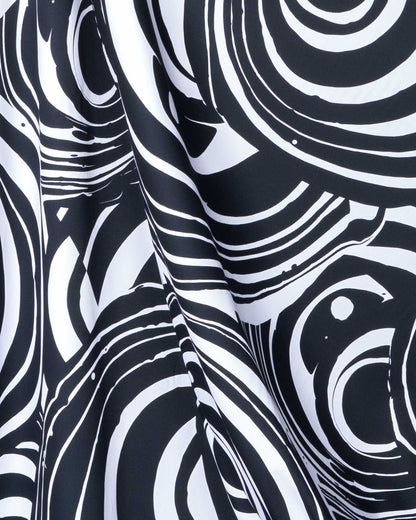 Cotton satin, Ellipsi - black