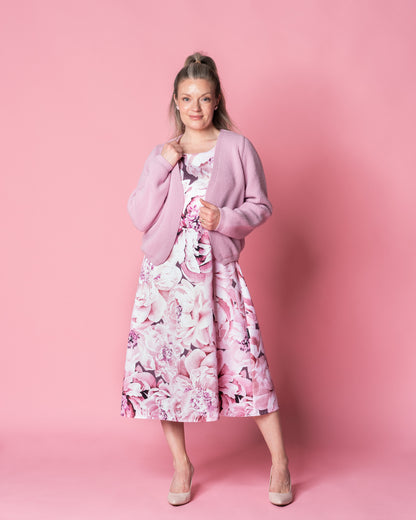 NEULE cardigan - merino, cotton candy