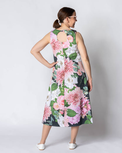 TYYLI dress, Kukkakimppu - black