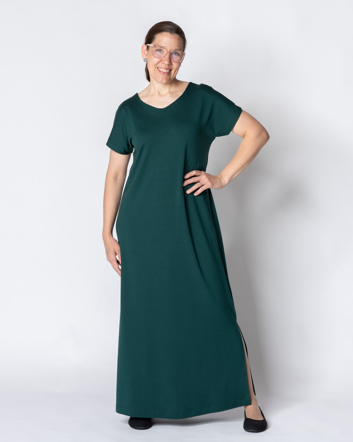 RENTO dress, emerald