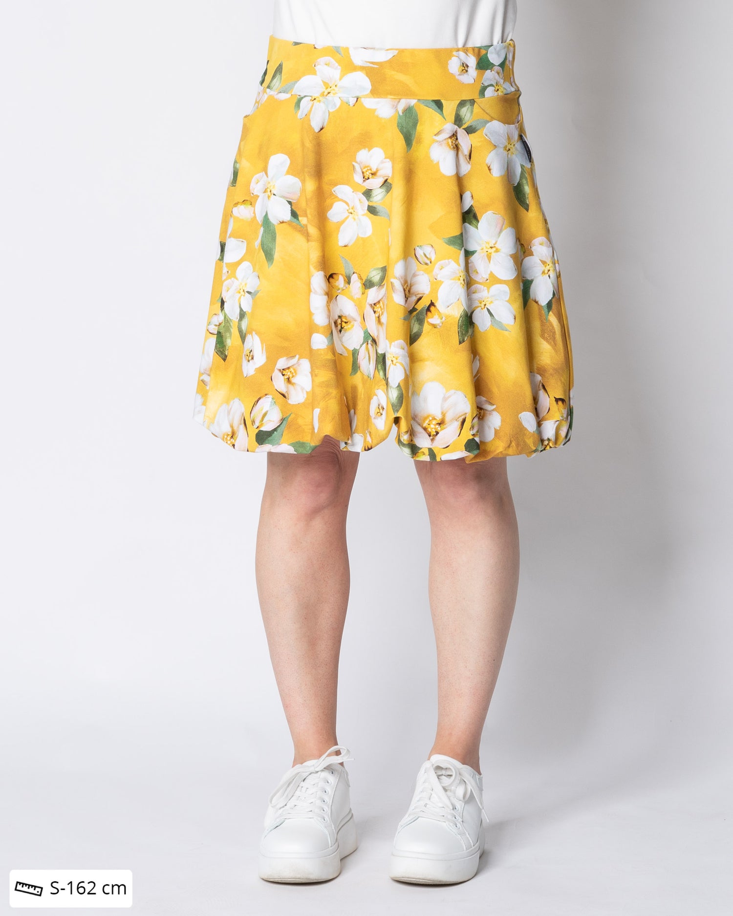 PUFFI skirt, Omenankukkia - yellow