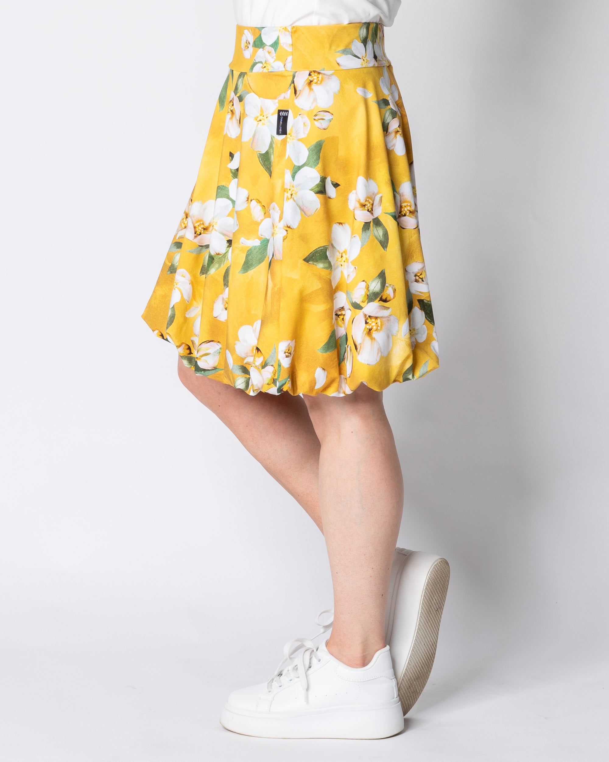 PUFFI skirt, Omenankukkia - yellow