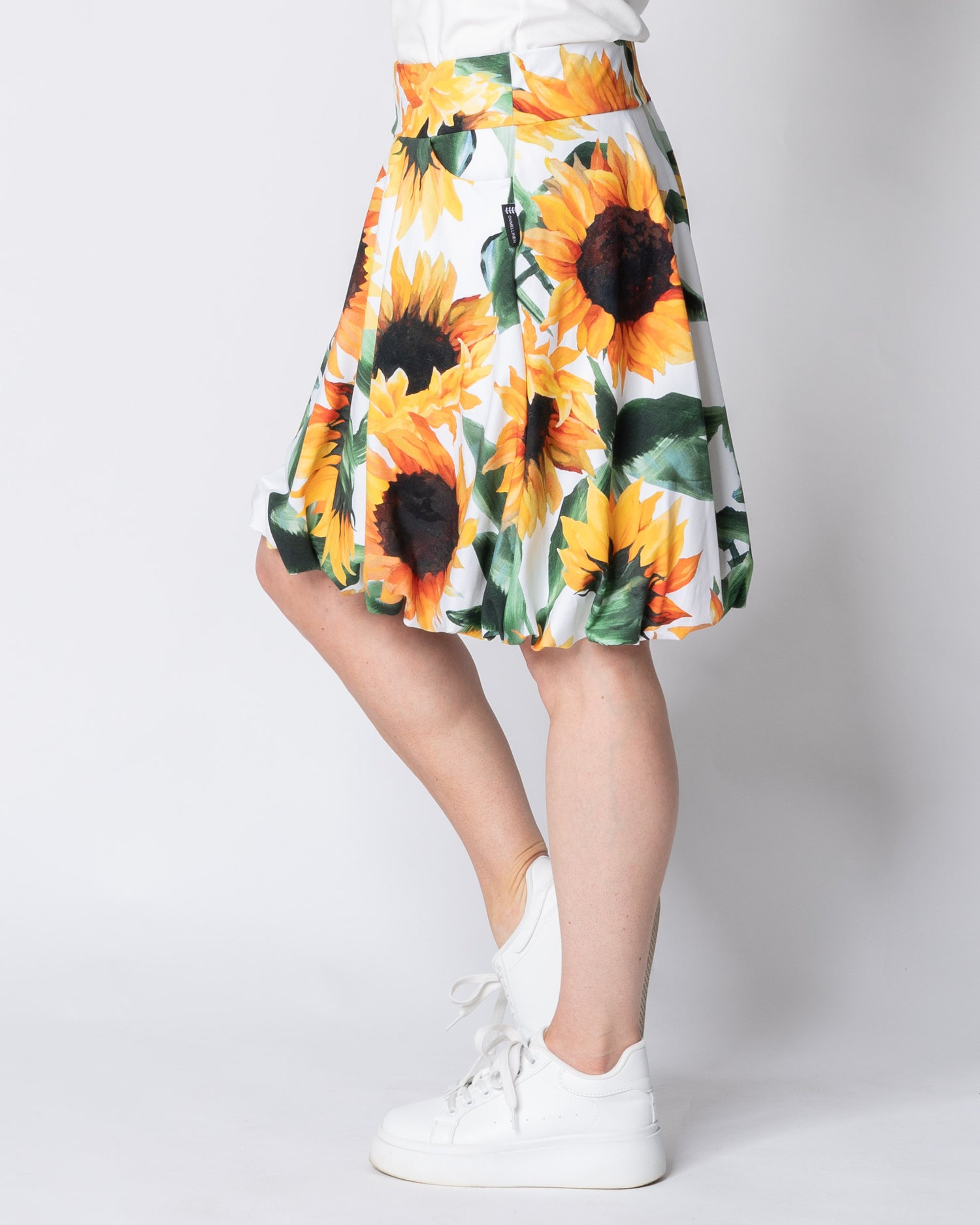 PUFFI skirt, Auringonkukka - white