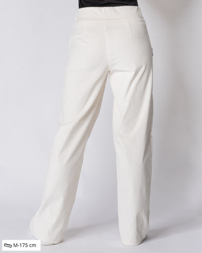 CORDUROY pants - LONG LENGTH, vanilla