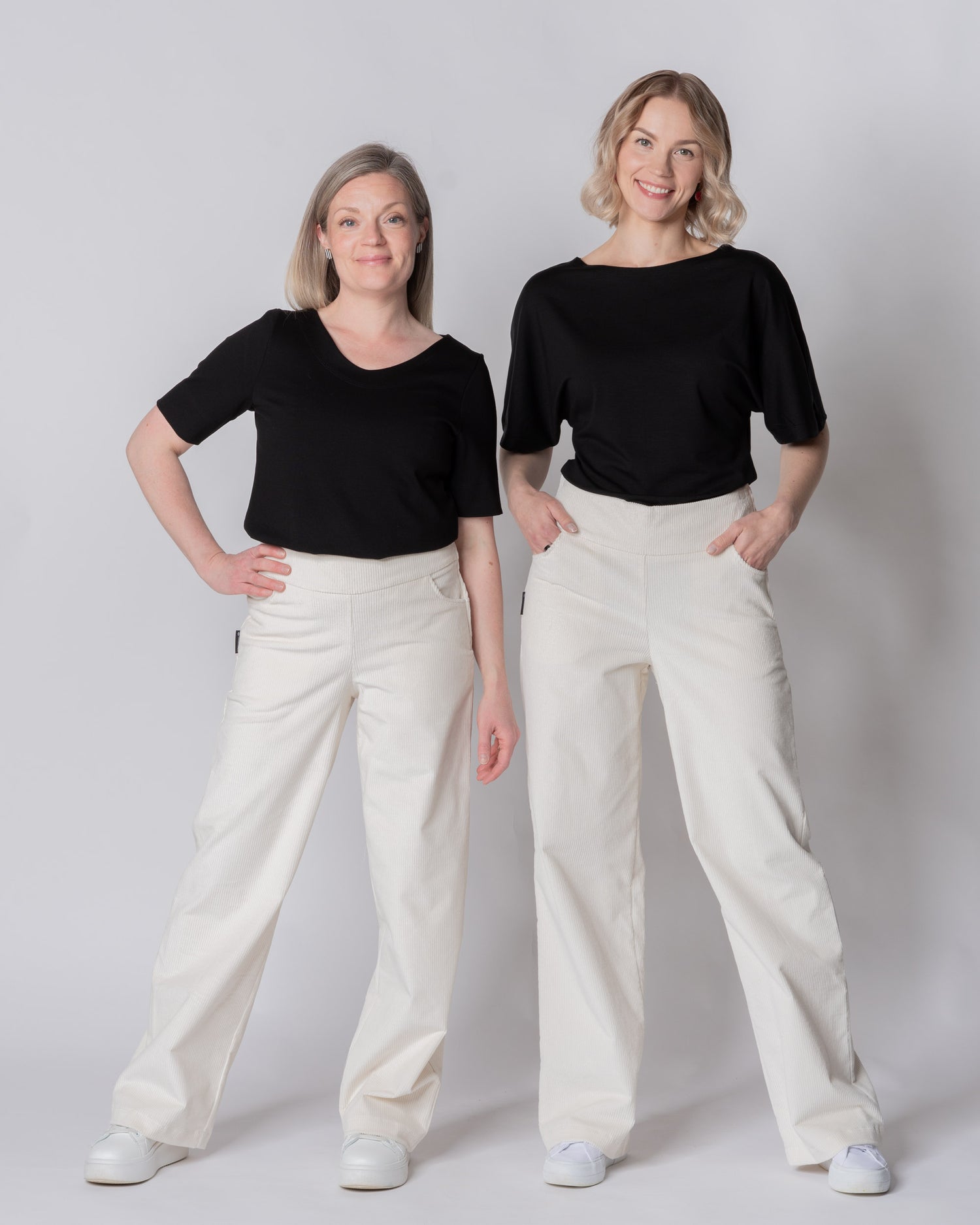 CORDUROY pants - LONG LENGTH, vanilla