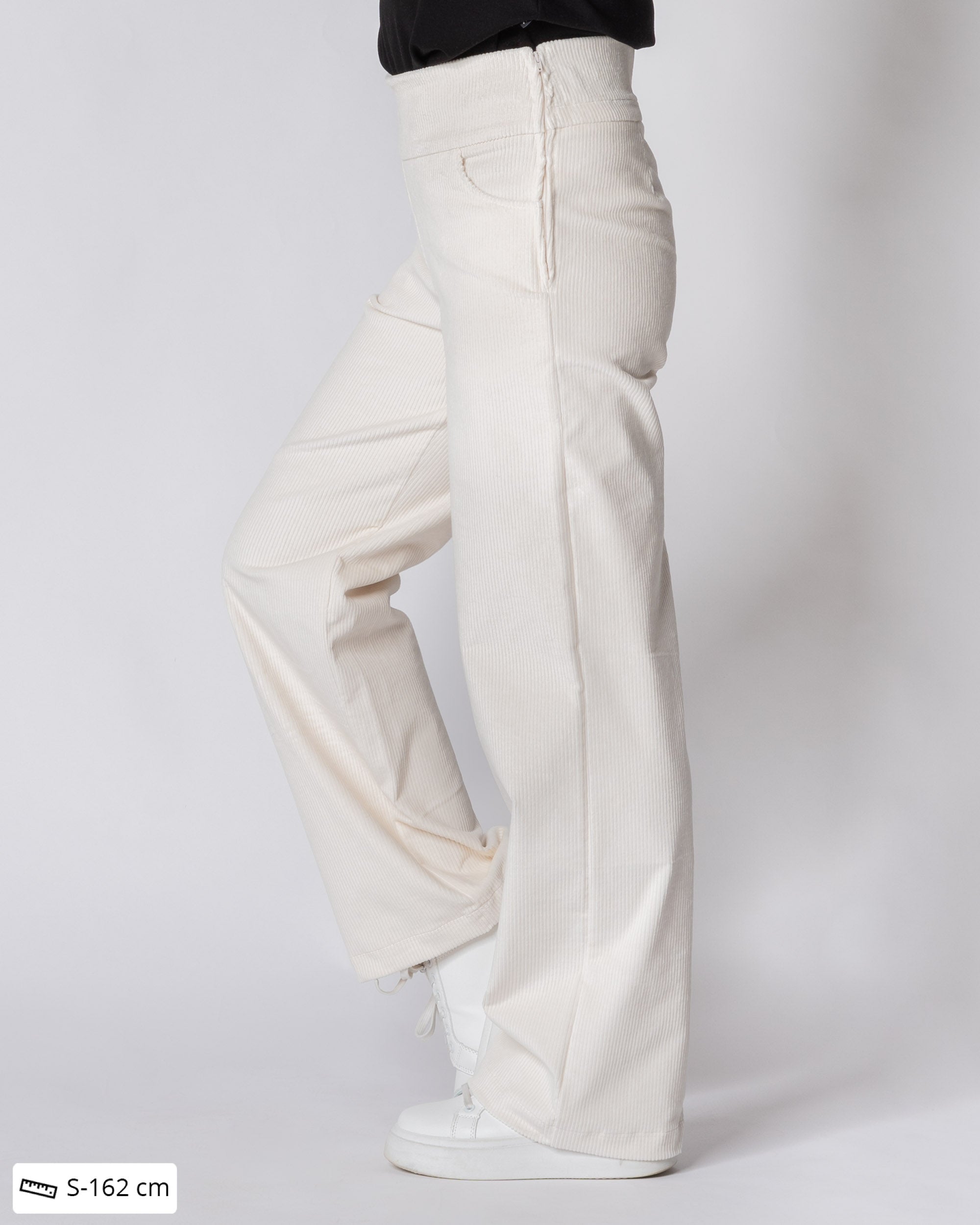 CORDUROY pants - NORMAL LENGTH, vanilla