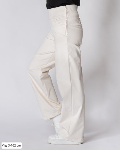 CORDUROY pants - NORMAL LENGTH, vanilla