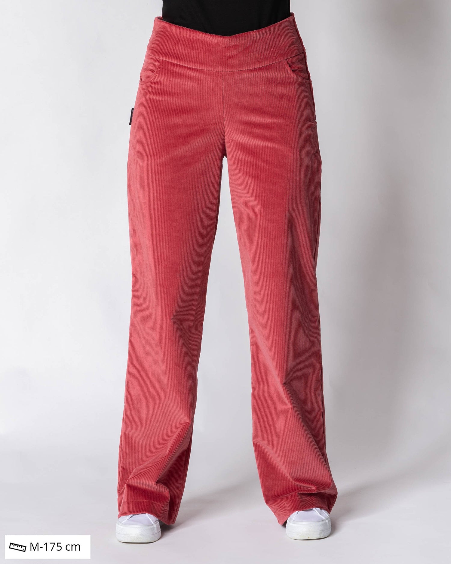 CORDUROY pants - LONG LENGTH, deep coral