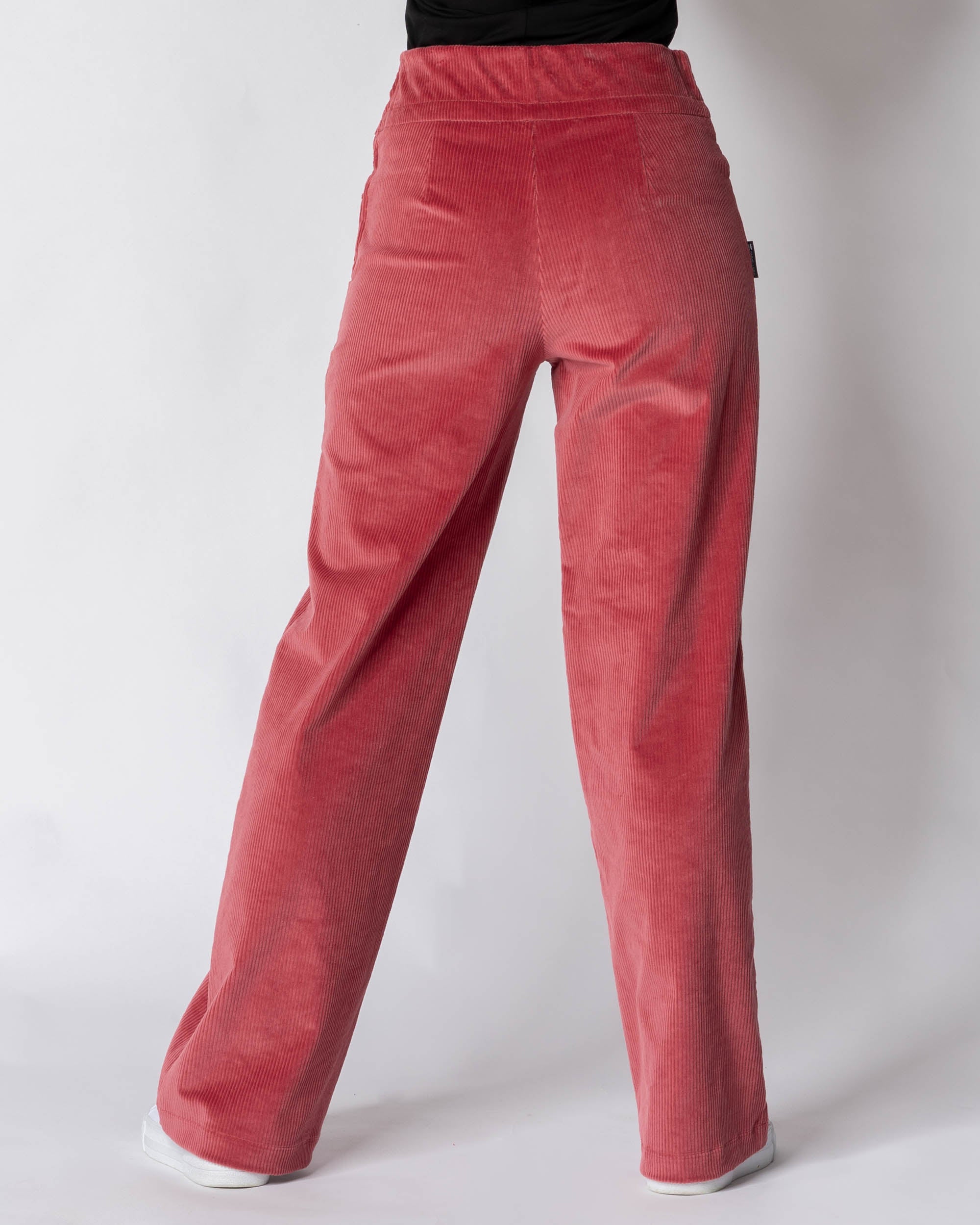 CORDUROY pants - LONG LENGTH, deep coral