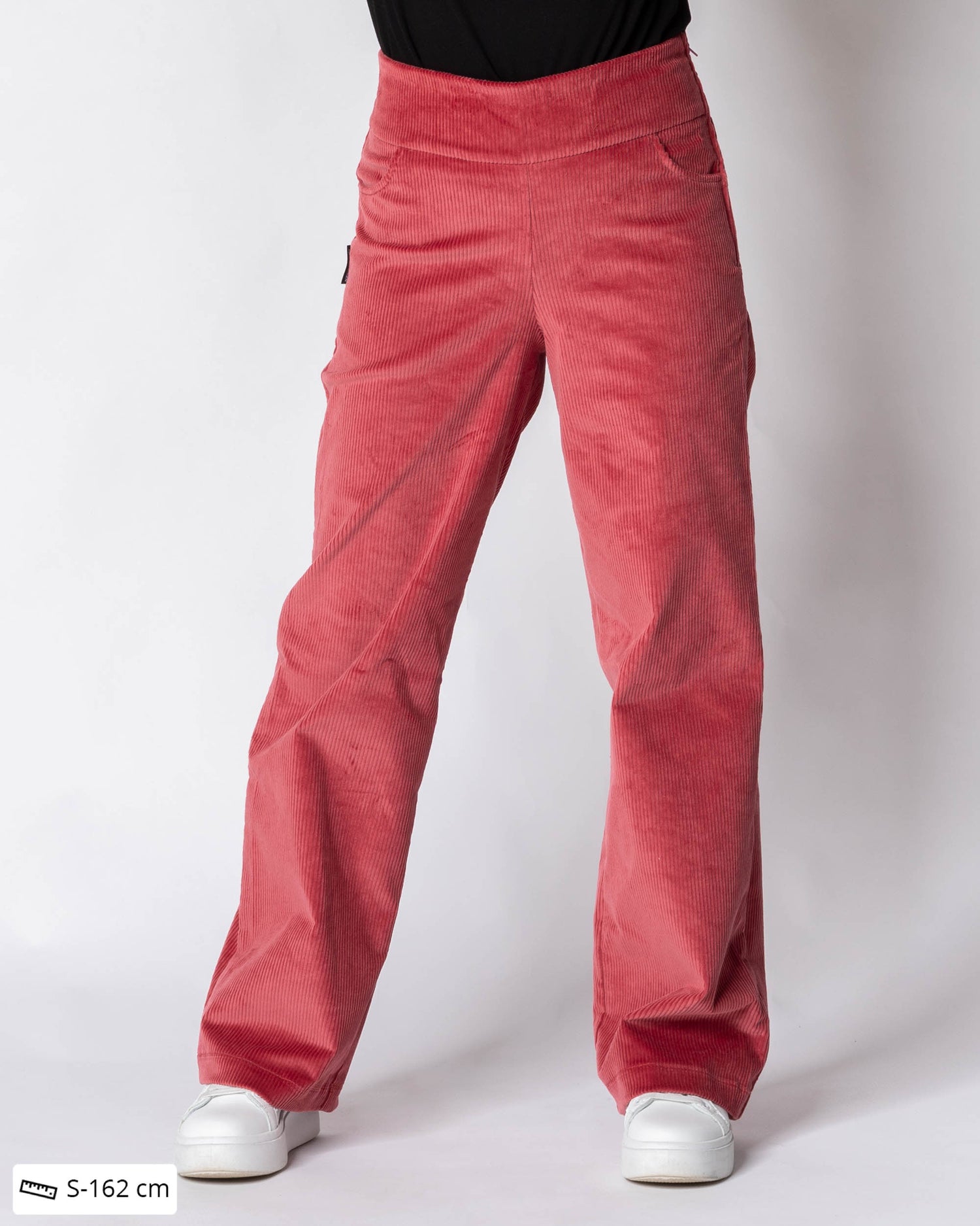 CORDUROY pants - NORMAL LENGTH, deep coral
