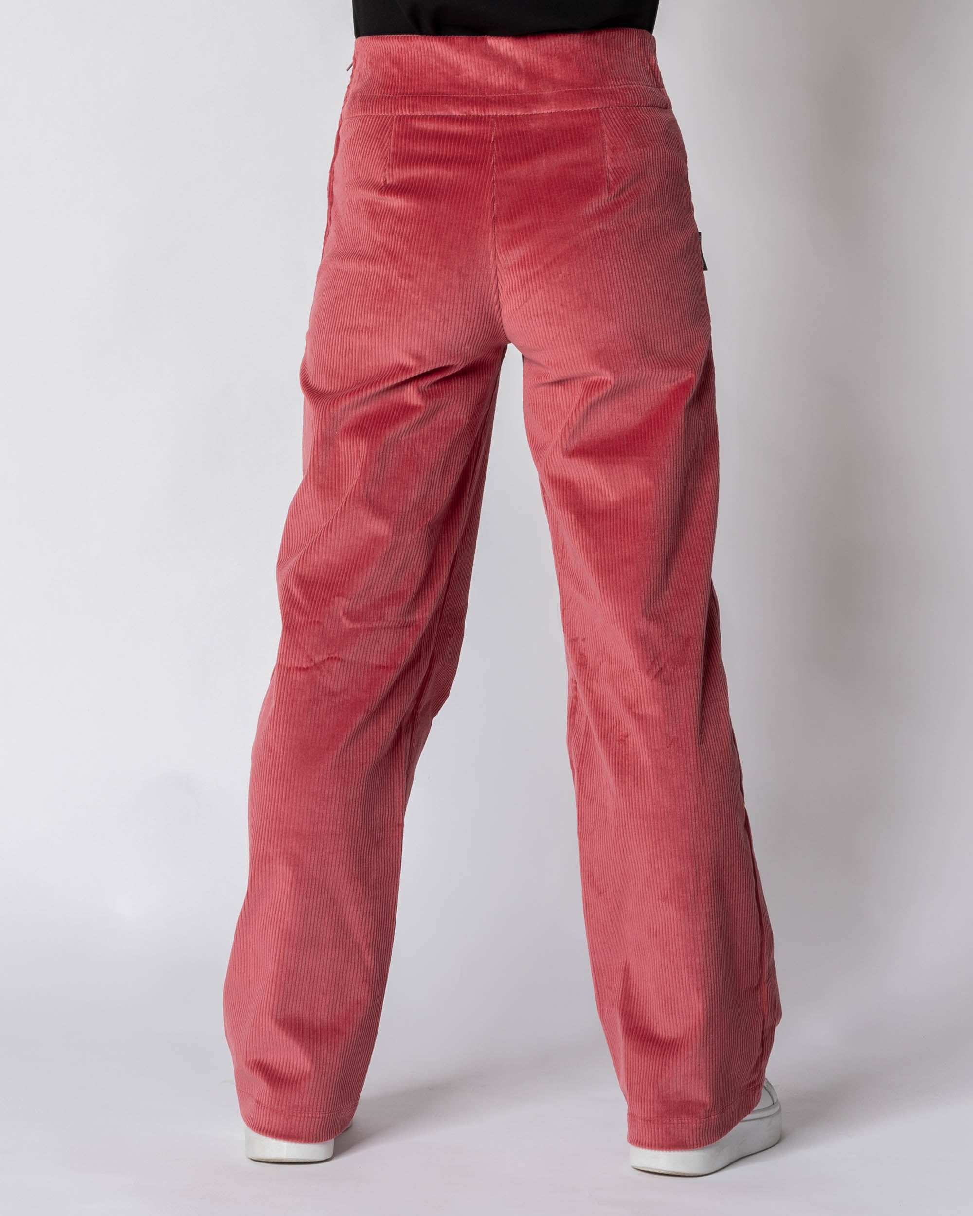 CORDUROY pants - NORMAL LENGTH, deep coral