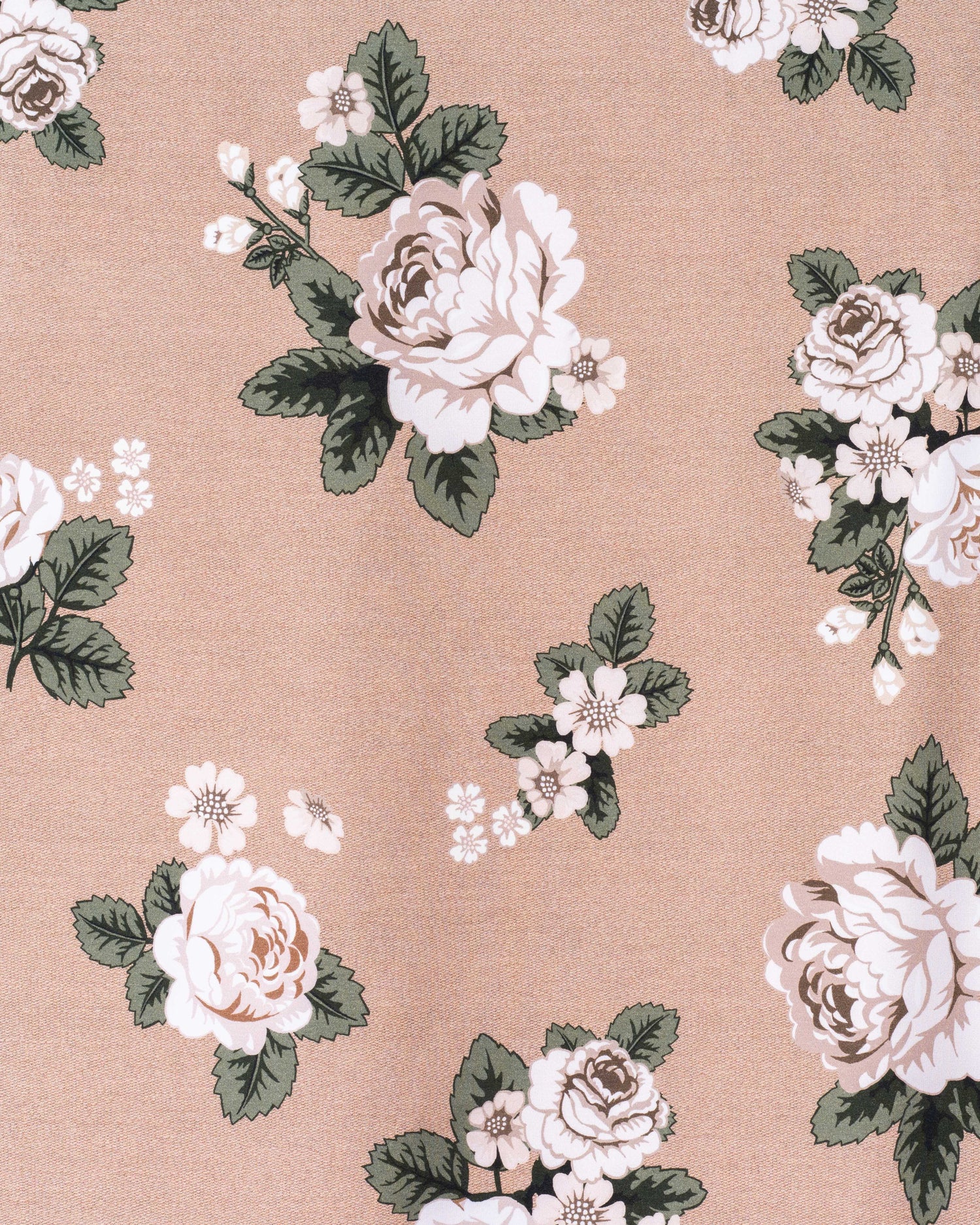 French terry, Babushka Roses - sand