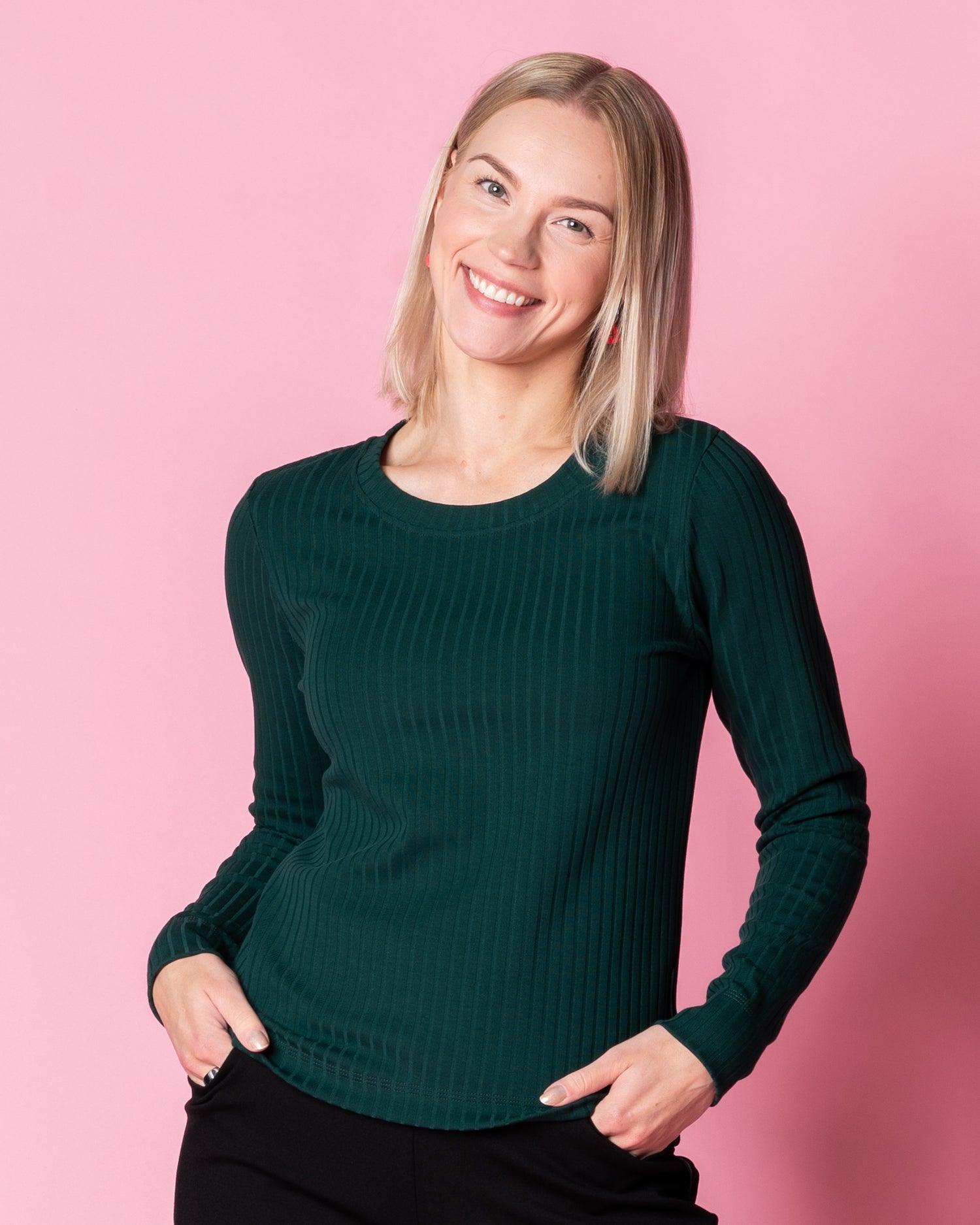 RIBBI shirt, emerald - slight II-quality