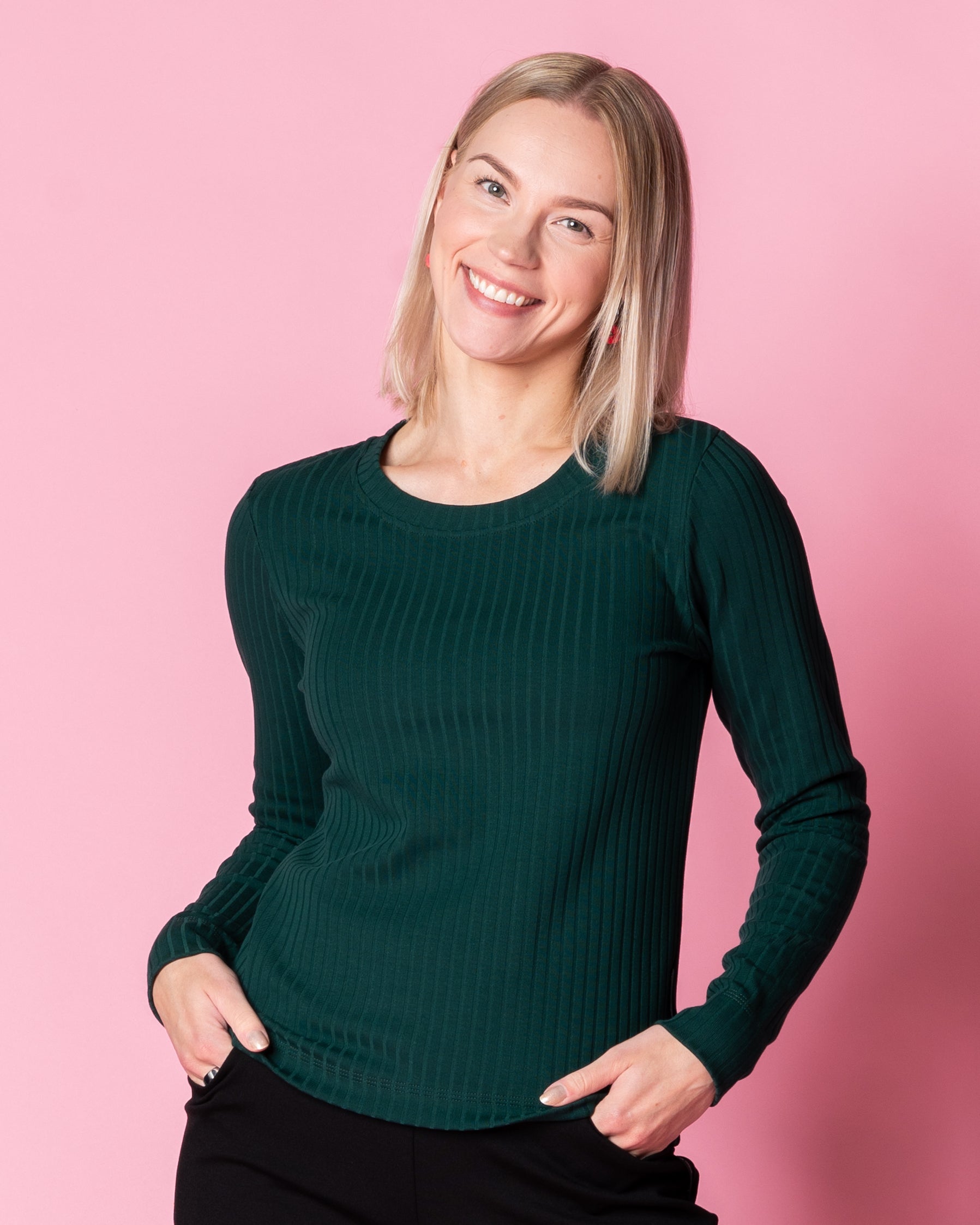 RIBBI shirt, emerald - slight II-quality