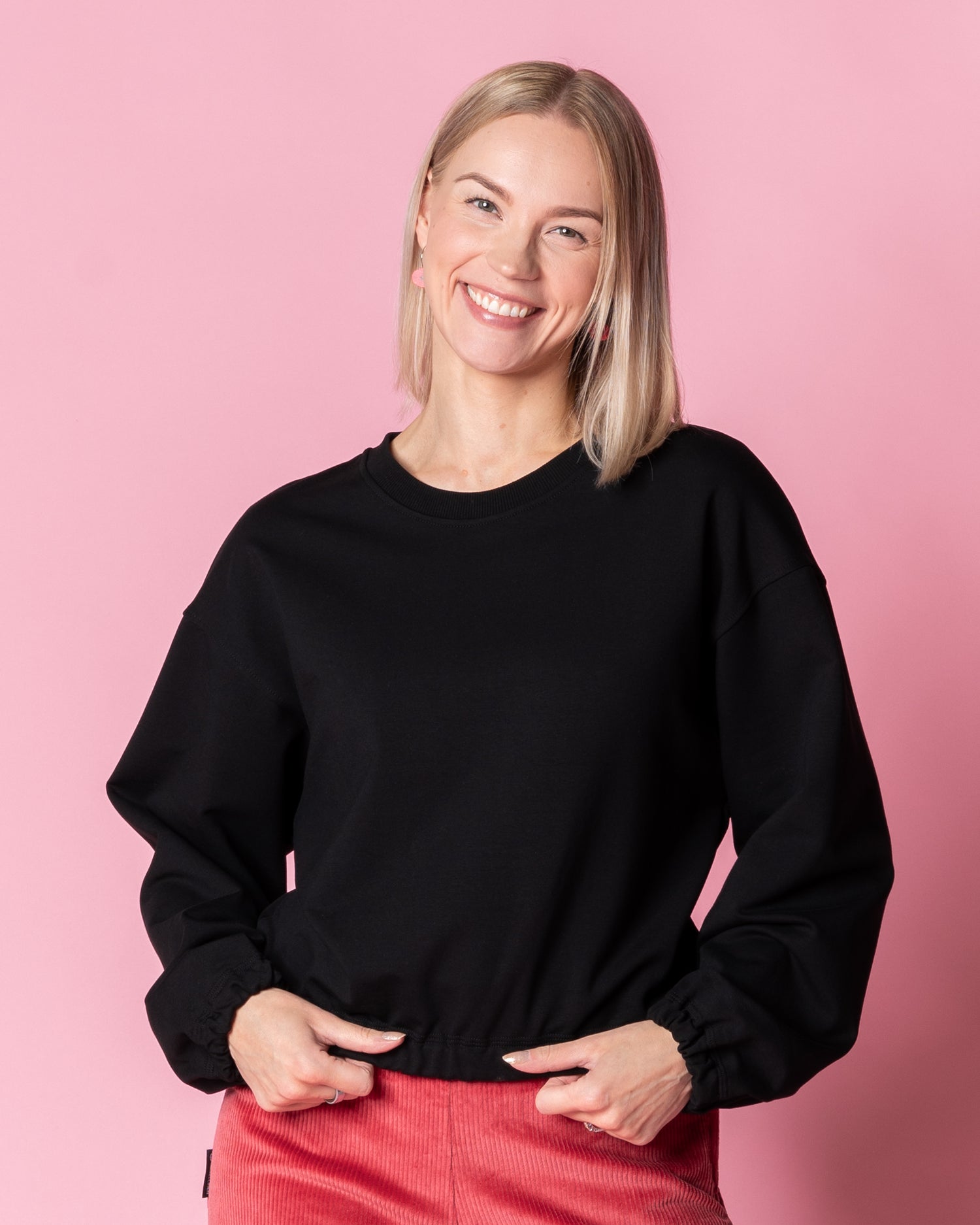 UNELMA college shirt, black