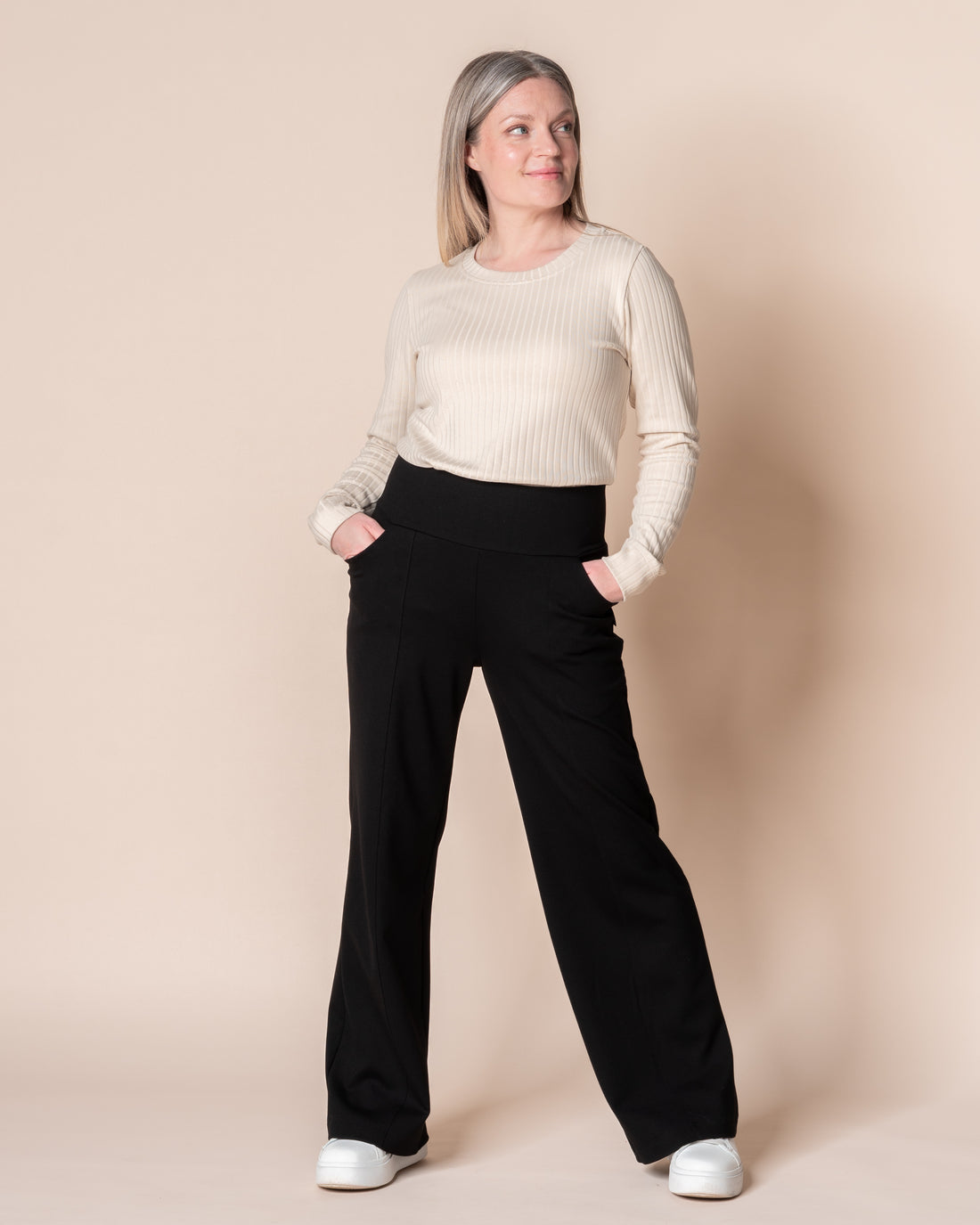 KANTTI pants - NORMAL LENGTH, black