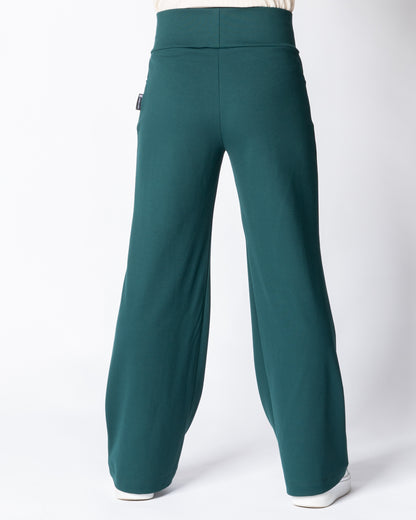 KANTTI pants - LONG LENGTH, emerald green
