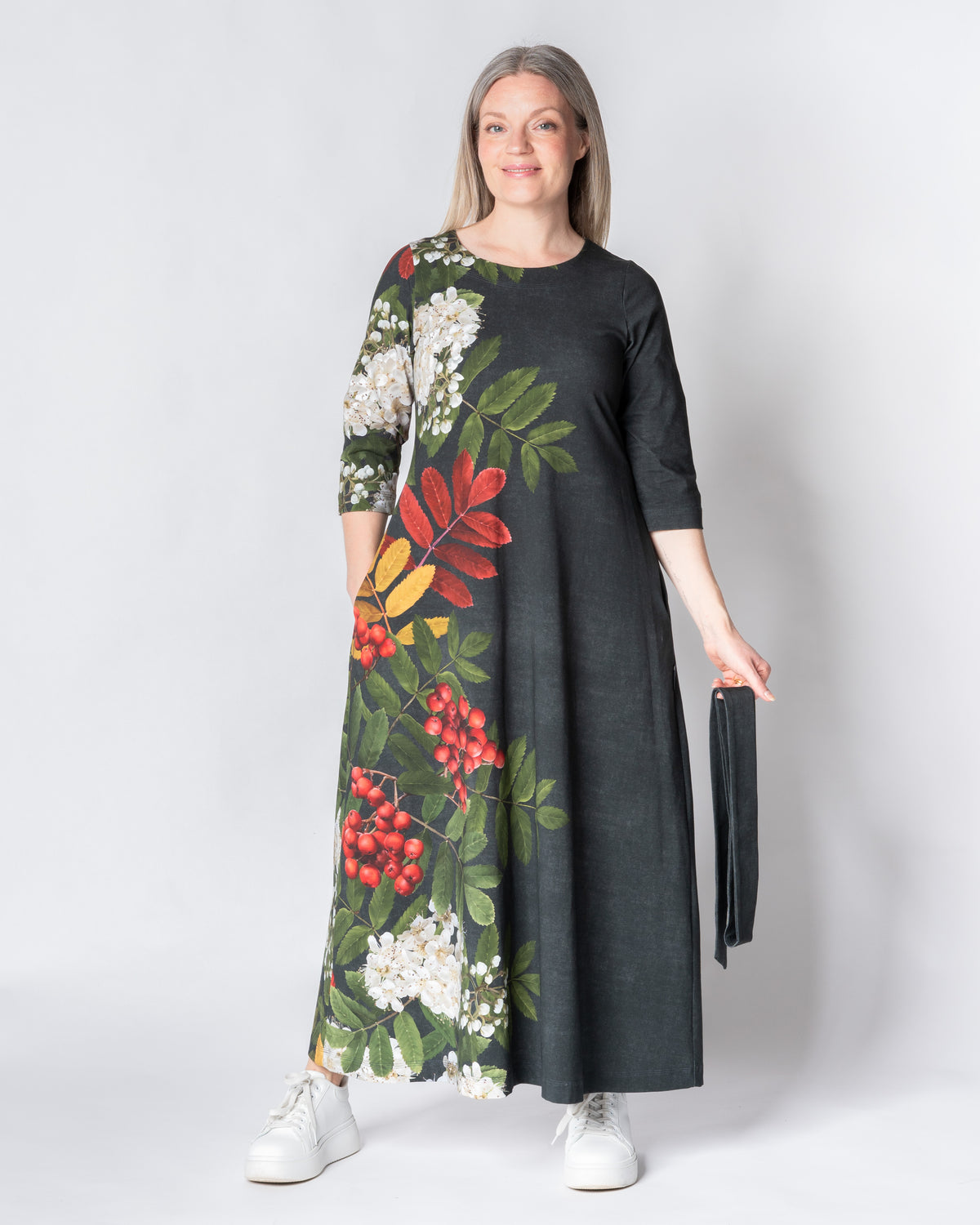 UNELMA dress, Giant pihlaja - grey
