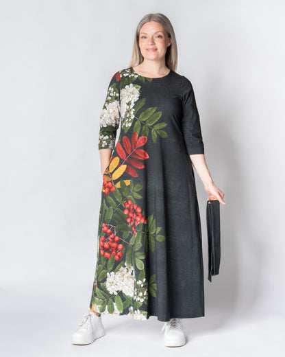 UNELMA dress, Giant pihlaja - grey