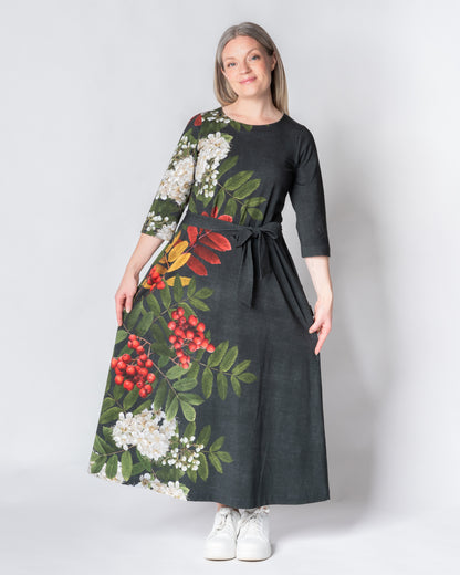 UNELMA dress, Giant pihlaja - grey