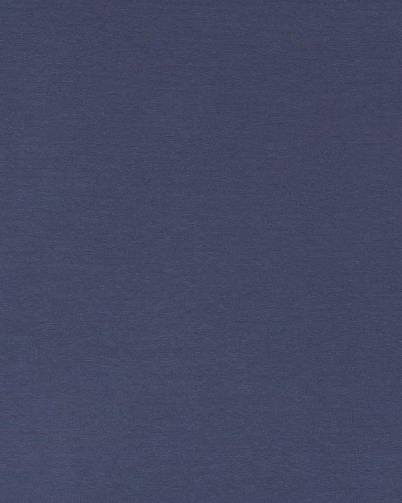 French terry brushed - wide, denim blue