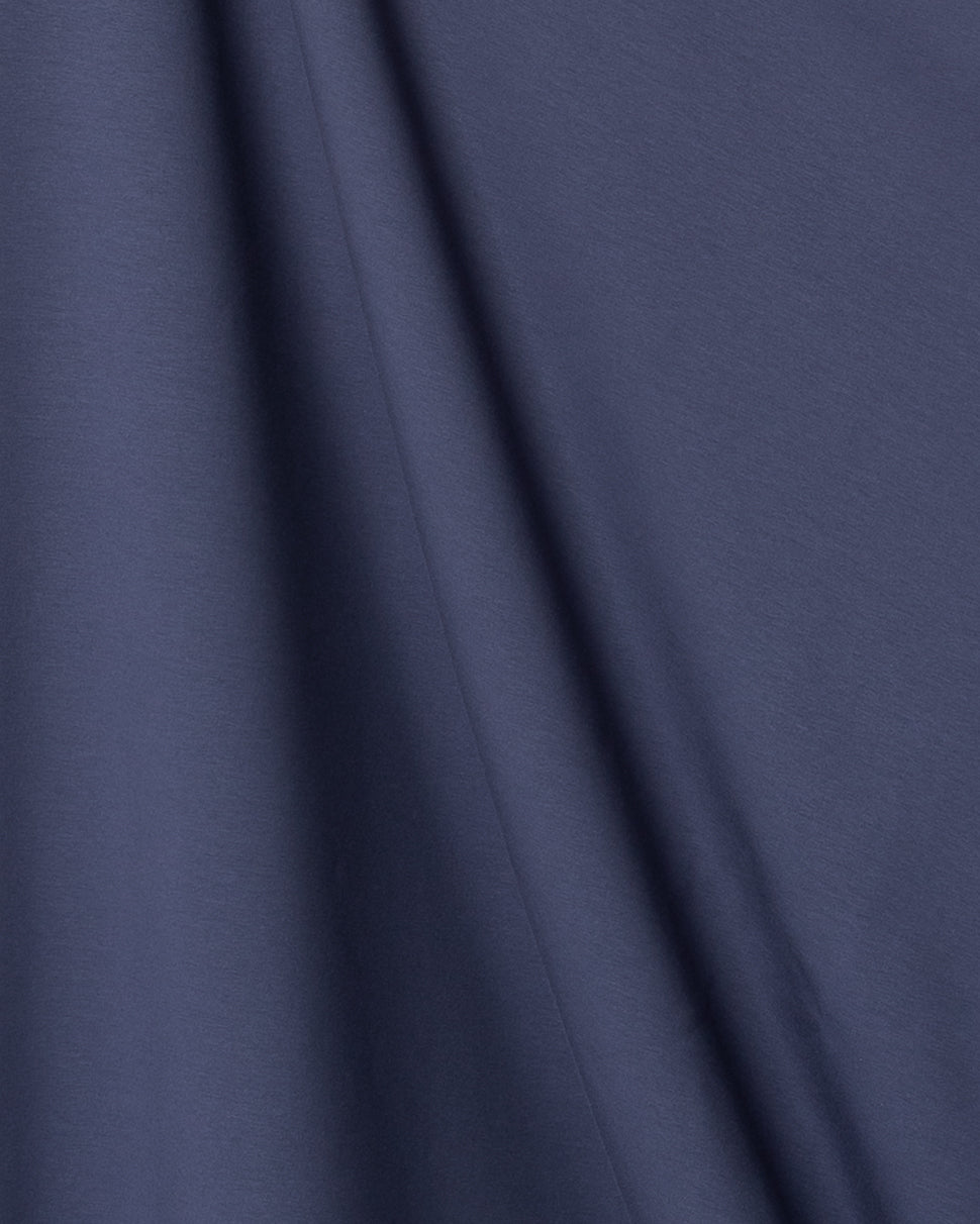 French terry brushed - wide, denim blue