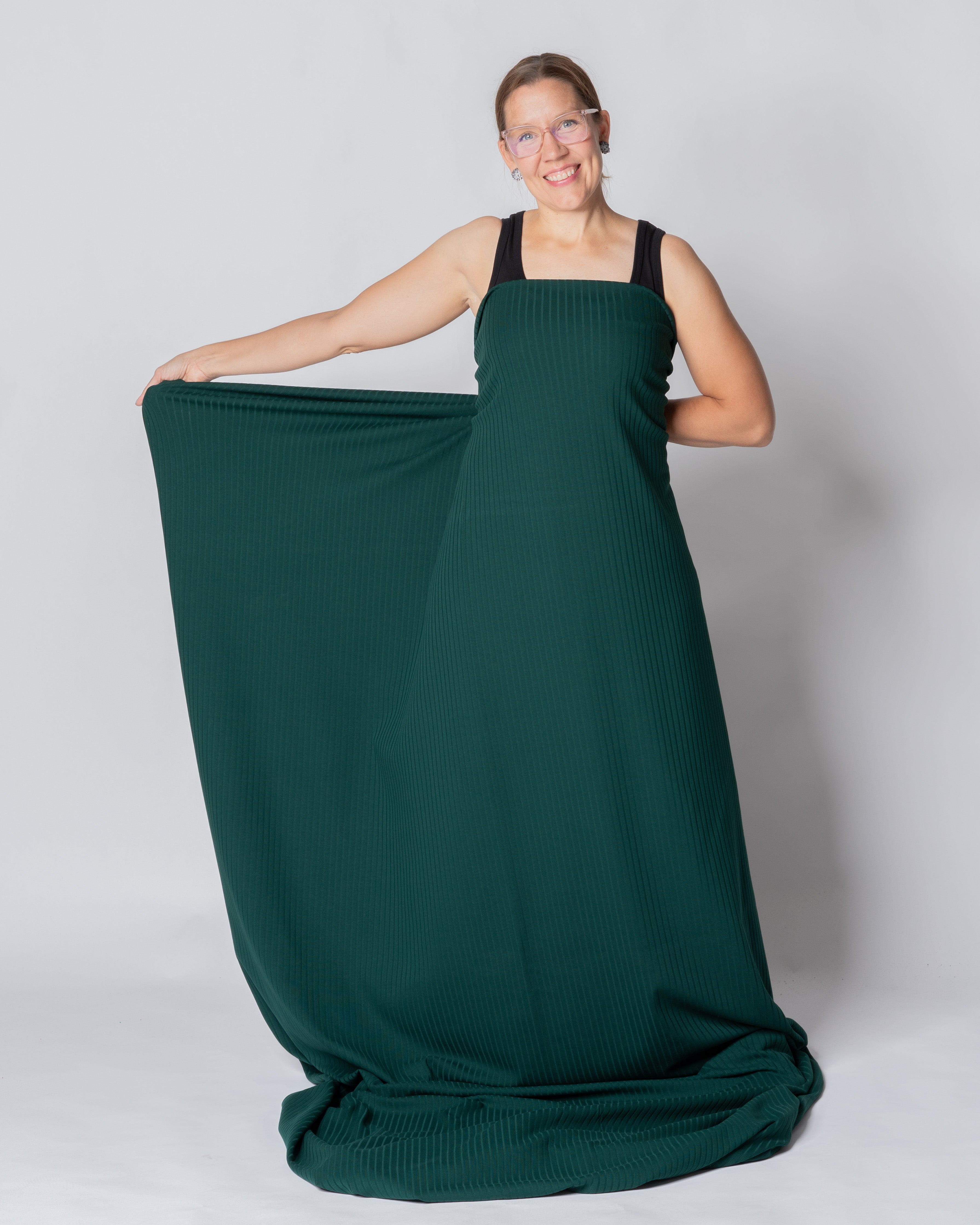 Rib knit, emerald