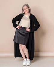 WHOOPS! CORDUROY skirt, grey - M
