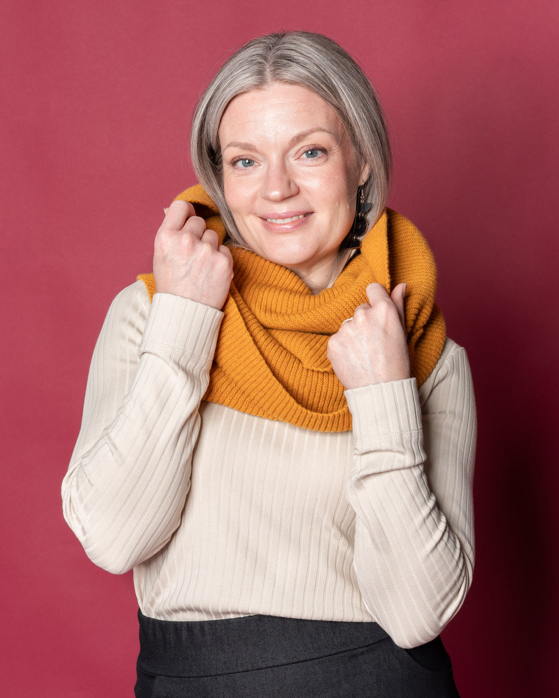 MAXI tube scarf, cloudberry