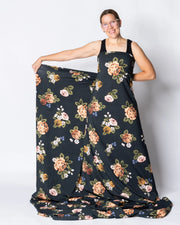 Jersey, Babushka roses - blue-grey