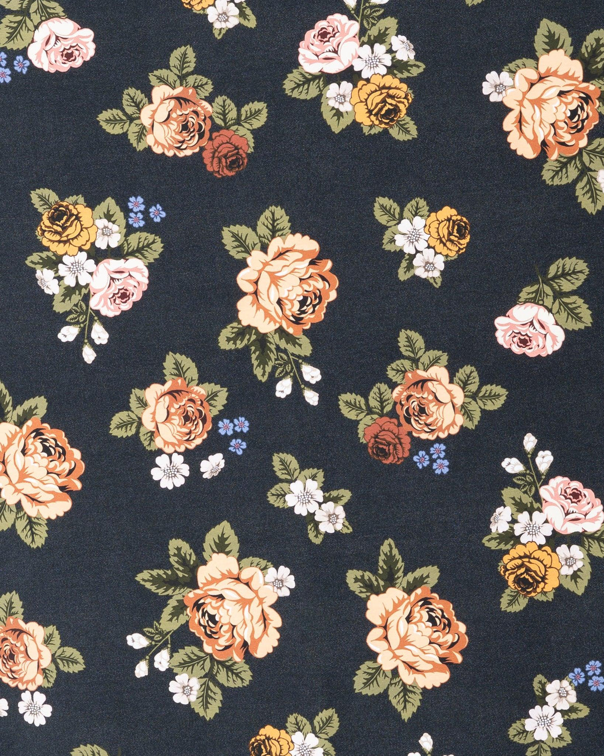 Jersey, Babushka roses - blue-grey